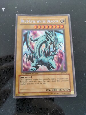 Yu-Gi-Oh Blue Eyes White Dragon BPT-003 MP/HP Free Shipping-image
