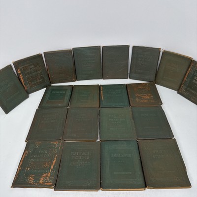 Little Leather Library Vintage Lot 19 Mini Books Green Shakespeare Poe Holmes-image