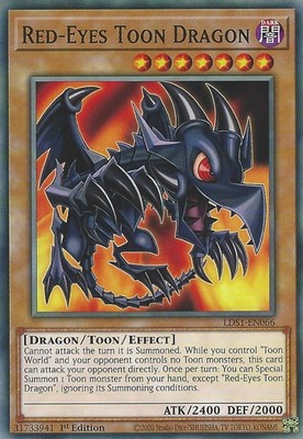 1st Edition - Red-Eyes Toon Dragon - LDS1 / LP / English-image
