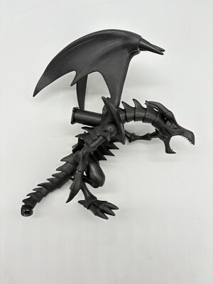 VTG 1996 Mattel Yu-Gi-Oh! Total Control Red Eyes Black Dragon Figure Incomplete-image