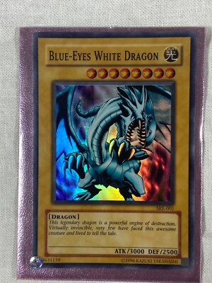 1996 Yu-Gi-oh! Blue-Eyes White Dragon SKE-001  Blue Eyes White Dragon Unlimited-image