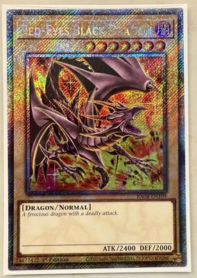 Red-Eyes Black Dragon Platinum Secret Rare RA04-EN109 Yugioh 8th Artwork-image