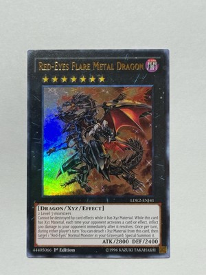 Red-Eyes Flare Metal Dragon LDK2-ENJ41 Legendary Decks II-1st Edition 1st...-image