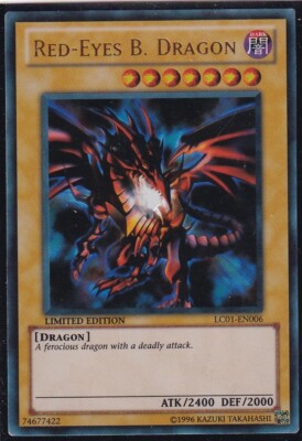 YUGIOH! RED-EYES B. DRAGON - ULTRA RARE - LIMITED EDITION - LC01-EN006 NM-image