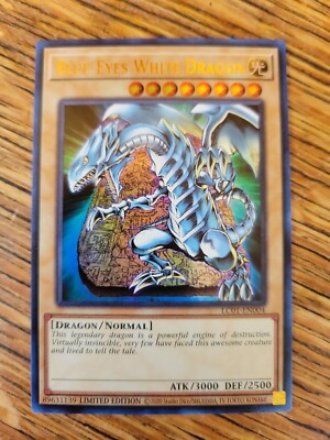 Blue-Eyes White Dragon Limited Edition - Holo Foil Ultra Rare Yugioh Card-image