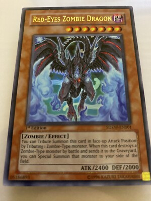 Yu-Gi-Oh! TCG Red-Eyes Zombie Dragon Zombie World SDZW-EN001 1st Edition...-image