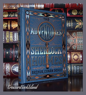 Adventures of Sherlock Holmes by C. Doyle New Sealed Leather Bound Collectible-image