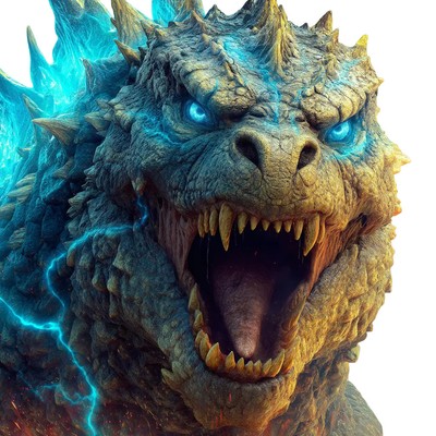 Godzilla Roaring V2 Vinyl Car Decal Sticker – Waterproof & UV-Resistant-image