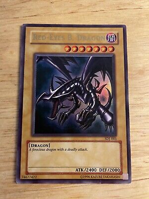Yugioh Red-Eyes B. Dragon - SDJ-001 - Unlimited Ultra Rare  (LP/NM)-image