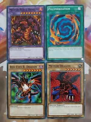 Yugioh Set Meteor Black Dragon Red Eyes B. Dragon Polymerization *Hot* + Bonus!-image