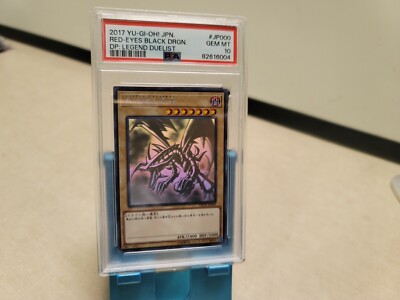 PSA 10 Yugioh Card | Red-Eyes Black Dragon Holographic Rare DP18-JP000 Japanese-image