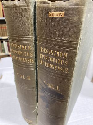 Registrum Episcopatus Aberdonensis 2 Volume Aberdeen Set 1845 Spalding Club-image