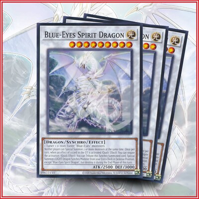 YuGiOh Blue-Eyes Spirit Dragon x3 Blue-Eyes White Destiny SDWD-image
