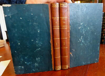 Luc de Clapiers Vauvenargues Complete Works 1806 French leather 2 volume set-image