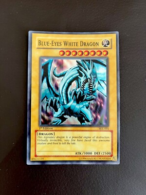 Yu-Gi-Oh! TCG “Blue-Eyes White Dragon” SKE-001 1st Edition MINT CENTER -image
