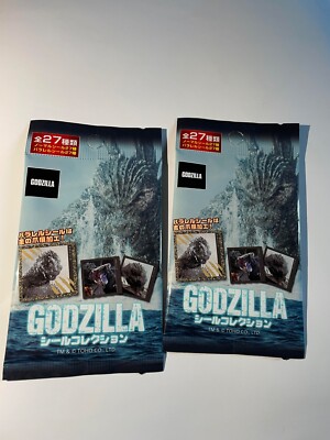 Godzilla-Sticker Collection- 5 pieces per pack-2 sets- Made in Japan- from Japan-image