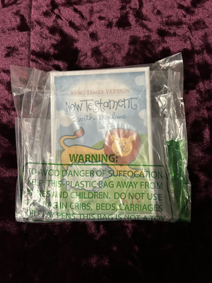 KJV Babies New Testament with Psalms White Imitation Leather Red Letter-image