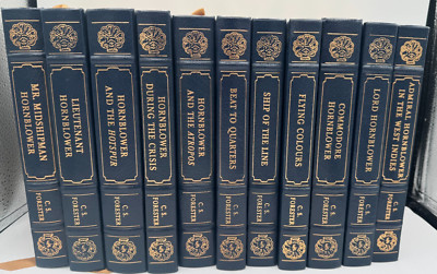 Beautiful Easton Press HORNBLOWER Series Complete Set of 11 by C.S. Forester-image