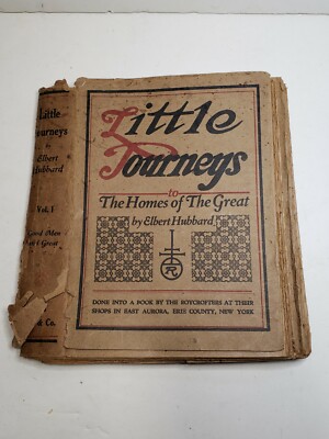 Little Journeys Homes of the Great by Elbert Hubbard 1916 - Dust Jackets (ONLY)-image