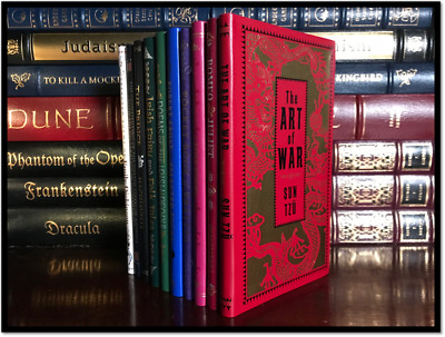 10 Vol. Pocket Leather Bound Collectible Gift Set Prince Art of War Frost Poetry-image