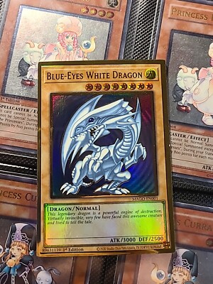 Yugioh - Blue-Eyes White Dragon MAGO-EN001 1st Edition Gold Rare -image