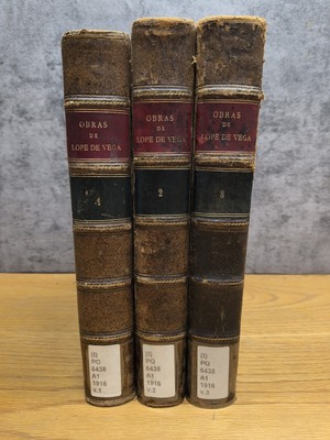 LOPE DE VEGA - Set Of 3  - BEAUTIFUL SPANISH - EN ESPANOL 1916-image