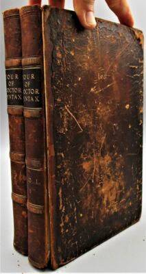TOURS OF DR SYNTAX, Wm Combe - 1813 [1st Ed; 2 Vols] Poetry Hand-Colored Plates-image