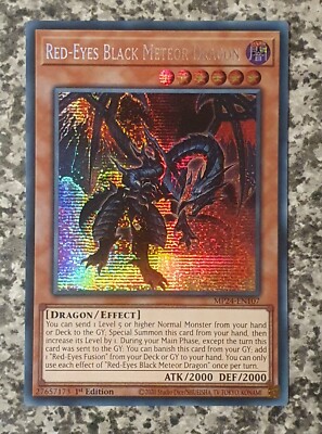 Yugioh MP24-EN107 Red-Eyes Black Meteor Dragon Prismatic Secret Rare 1st MINT-image