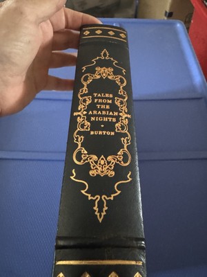 Franklin Library TALES FROM THE ARABIAN NIGHTS by Richard Burton Leather HC 1980-image