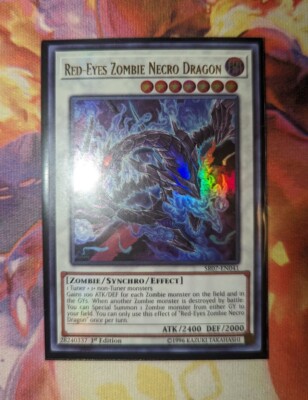 Yu-Gi-Oh! Red-Eyes Zombie Necro Dragon SR07-EN041 1st Edition Ultra Rare LP-image