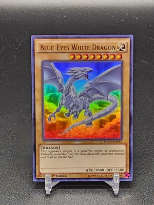 Yugioh! Blue Eyes White Dragon-Ultra Rare-MVP1-EN055-1st Edition-NM-image