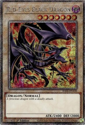 Yu-Gi-Oh! Red-Eyes Black Dragon 8th Alternative RA04-EN109 Platinum Secret Rare-image