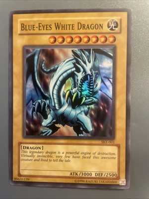 1996 Yugioh Blue-eyes White Dragon #SKE-001 Super Rare -image