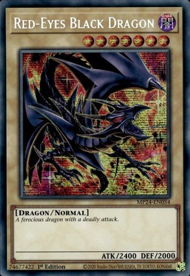 Yugioh! Red-Eyes Black Dragon - MP24-EN054 - Prismatic Secret Rare - Alternate A-image