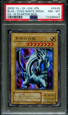 Blue-Eyes White Dragon - EX-49 - PSA 8 - Non-Holo - Promo - Yu-Gi-Oh - 39407-image