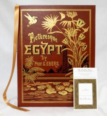 Picturesque EGYPT Prof. G. Ebers Vol 1 & 2 Easton Press Deluxe Hardcover 75/800-image