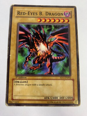 Red-Eyes B. Dragon SD1-EN002 Structure Deck: Dragon's Roar 1st Edition-image
