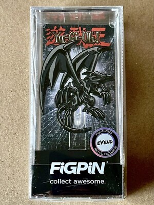 FiGPiN Yu-Gi-Oh! Red-Eyes Black Dragon Pin #1504 Original REBD Yugioh-image