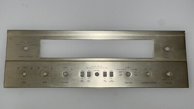 Vintage Fisher 500C Stereo Tube Receiver Faceplate - Original-image