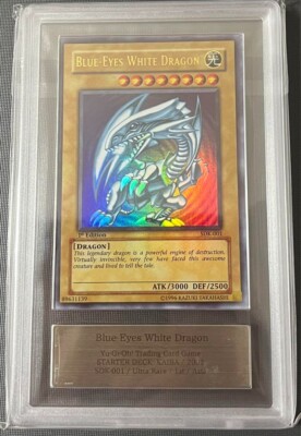 ARS 8 2002 Blue-Eyes White Dragon SDK-001 Ultra Rare 1st ED YuGiOh Card English-image