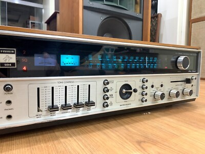 Vintage FISHER 504 2/4 CHANNEL STEREO RECEIVER - CLEANED - TESTED-image