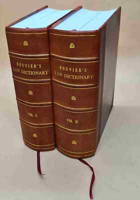 Law Dictionary V. 1-2 1897 By Bouvier ?John [Leather Bound] Set Of 2-image