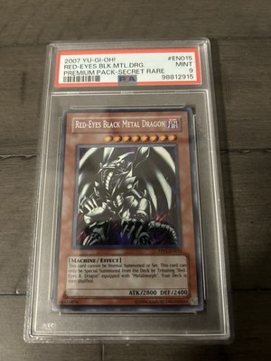 Red-Eyes Black Metal Dragon Secret Rare PSA 9 PP01-EN015 Premium Pack 1-image