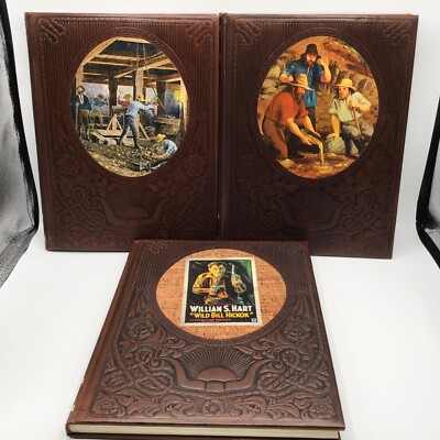 VTG  Time-Life Set of 3 Books Old West Leatherette Miners Forty-Niners Hardcover-image