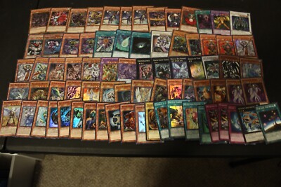 76 EX-PL Foil Yugioh Card Lot(Dark Hole LCJW, Red-Eyes Black Metal Dragon PP01+)-image