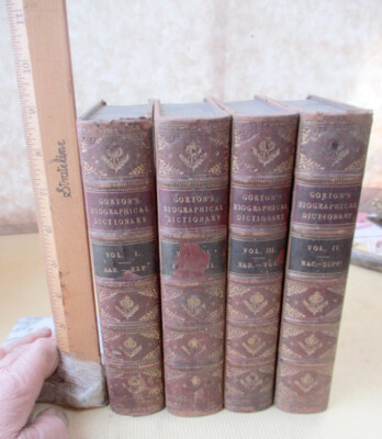 4Vols,GORTON'S BIOGRAPHICAL DICTIONARY,1851,John Gorton, A New Edition-image