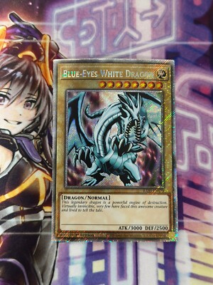 Yugioh Blue-Eyes White Dragon Platinum Secret Rare RA03-image