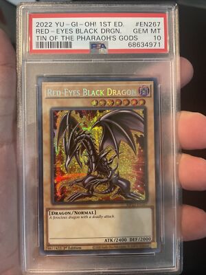 Yugioh 1st Edition Red-Eyes Black Dragon PSA 10 - 2022-image