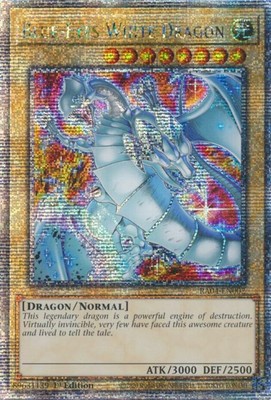 Yugioh: 1x Blue-Eyes White Dragon (New Art) - RA04-EN002 - Quarter Century Secre-image
