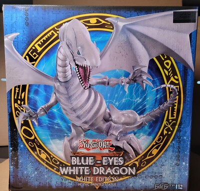 Yu-Gi-Oh! Blue-Eyes White Dragon 14-Inch White Statue-image
